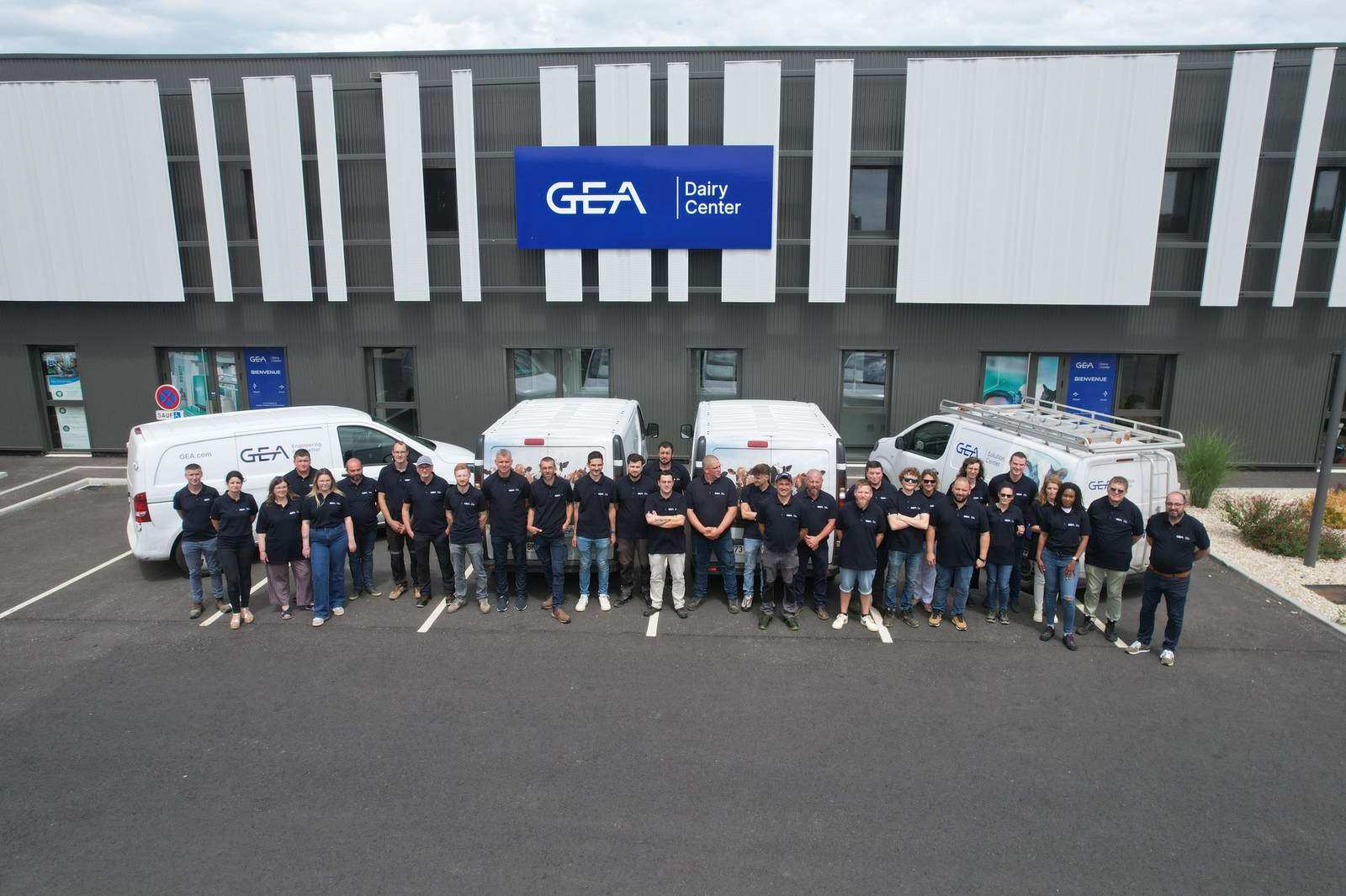 L'équipe GEA Dairy Center réunie